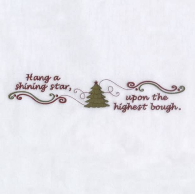 Picture of Hang a Shining Star Machine Embroidery Design