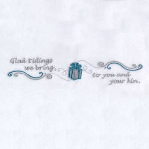 Picture of Glad Tidings we Bring Machine Embroidery Design