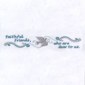 Picture of Faithful Friends Machine Embroidery Design