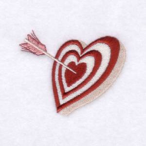 Picture of Cupids Bulls-eye Machine Embroidery Design