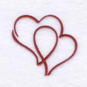 Picture of Intertwined Hearts Machine Embroidery Design