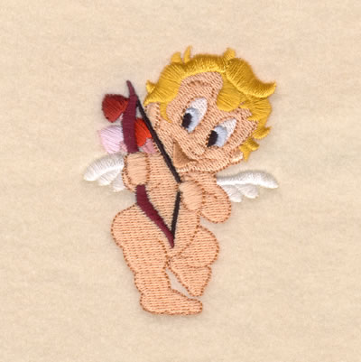 Cupid Takes Aim Machine Embroidery Design