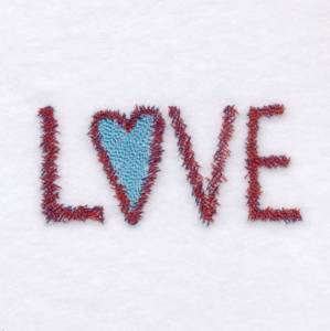 Picture of Sketched Love Machine Embroidery Design