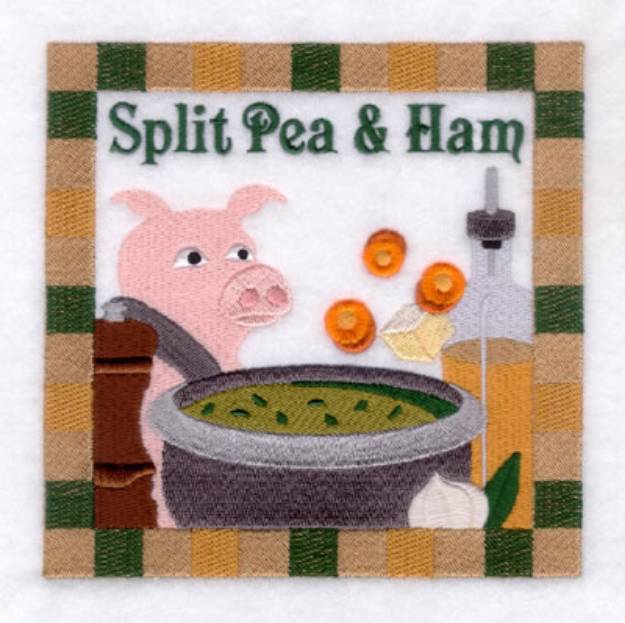 Picture of Split Pea & Ham Soup - Large Machine Embroidery Design
