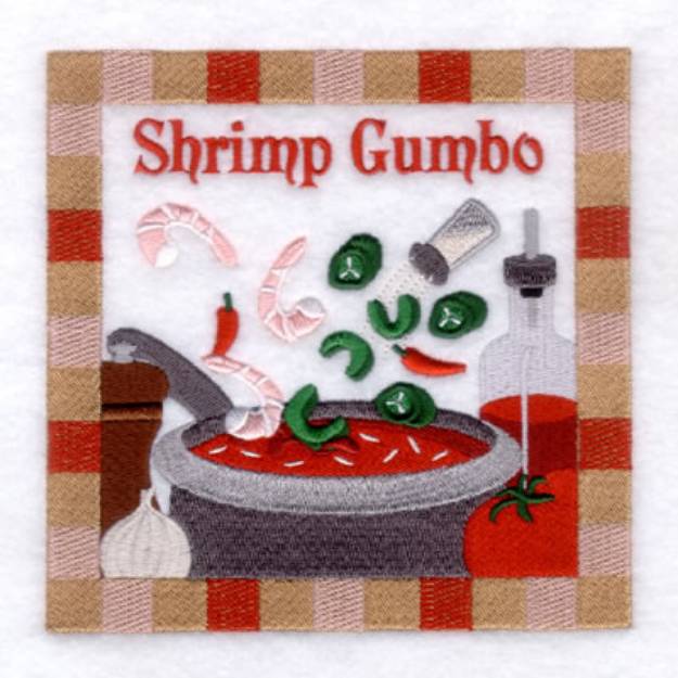 Picture of Shrimp Gumbo - Large Machine Embroidery Design