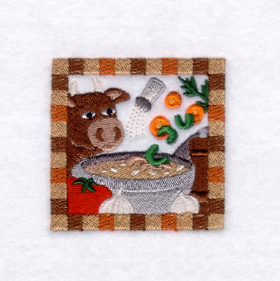 Beef & Barley Soup - Small Machine Embroidery Design