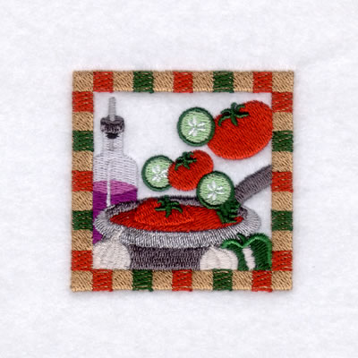Gazpacho Soup - Small Machine Embroidery Design