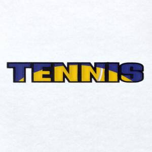Picture of Tennis with Ball Applique Machine Embroidery Design