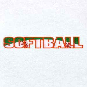 Picture of Softball with Ball Applique Machine Embroidery Design
