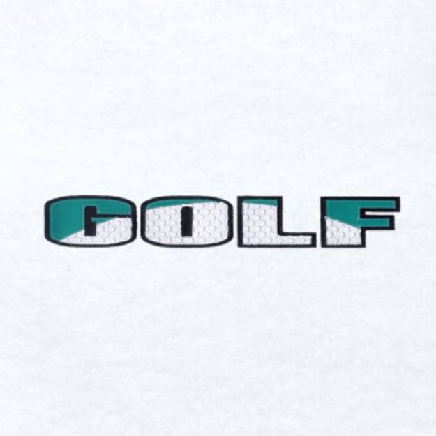 Picture of Golf with Ball Applique Machine Embroidery Design