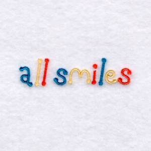 Picture of All Smiles Machine Embroidery Design
