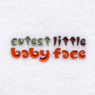 Cutest Little Baby Face Machine Embroidery Design