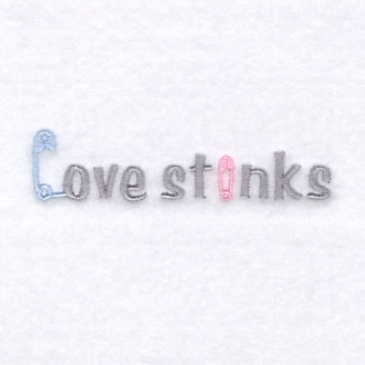 Love Stinks Machine Embroidery Design