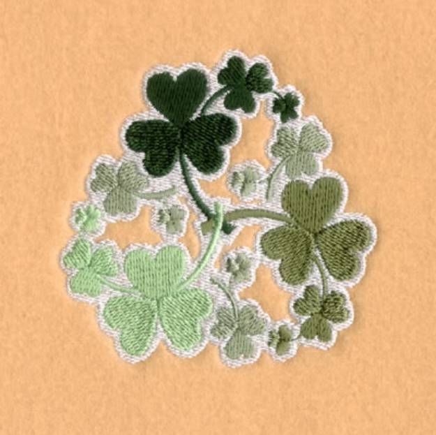 Picture of Shamrock Patch Machine Embroidery Design