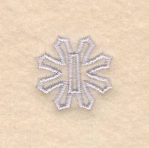 Picture of Flake Buttonhole 1/2 Inch #1 Machine Embroidery Design