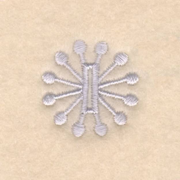 Picture of Flake Buttonhole 1/2 Inch  #3 Machine Embroidery Design