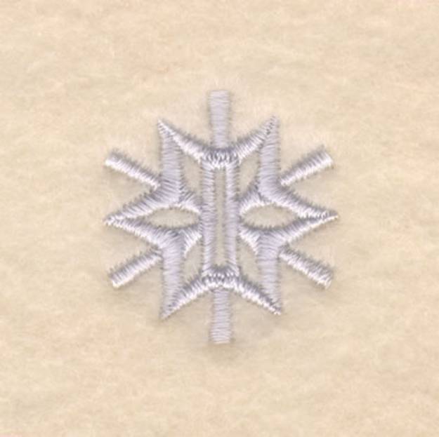 Picture of Flake Buttonhole 1/2 Inch  #8 Machine Embroidery Design