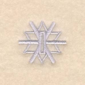 Picture of Flake Buttonhole 1/2 Inch  #9 Machine Embroidery Design