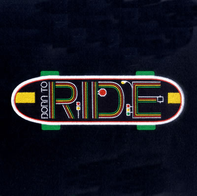 Ride Board Machine Embroidery Design