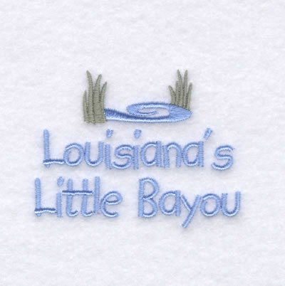 Louisianas Baby Phrase Machine Embroidery Design