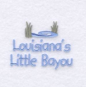 Picture of Louisianas Baby Phrase Machine Embroidery Design