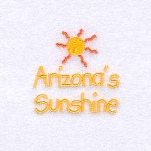 Picture of Arizonas Baby Phrase Machine Embroidery Design