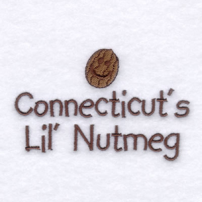 Connecticuts Baby Phrase Machine Embroidery Design