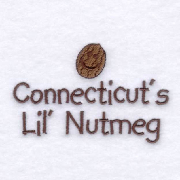 Picture of Connecticuts Baby Phrase Machine Embroidery Design