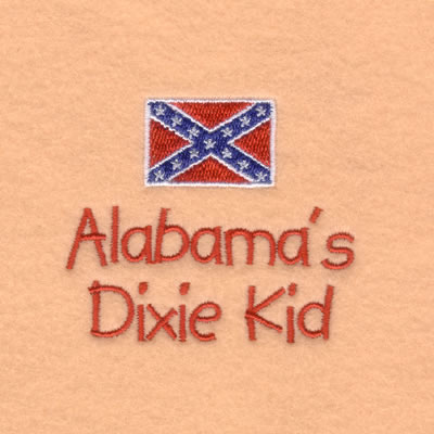Alabamas Baby Phrase Machine Embroidery Design