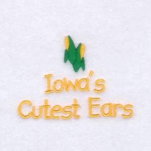 Picture of Iowas Baby Phrase Machine Embroidery Design