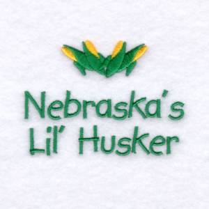 Picture of Nebraskas Baby Phrase Machine Embroidery Design