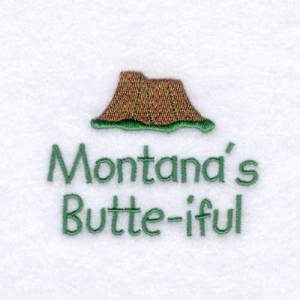 Picture of Montanas Baby Phrase Machine Embroidery Design