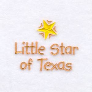 Picture of Texas Baby Phrase Machine Embroidery Design