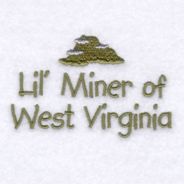 Picture of West Virginia Baby Phrase Machine Embroidery Design