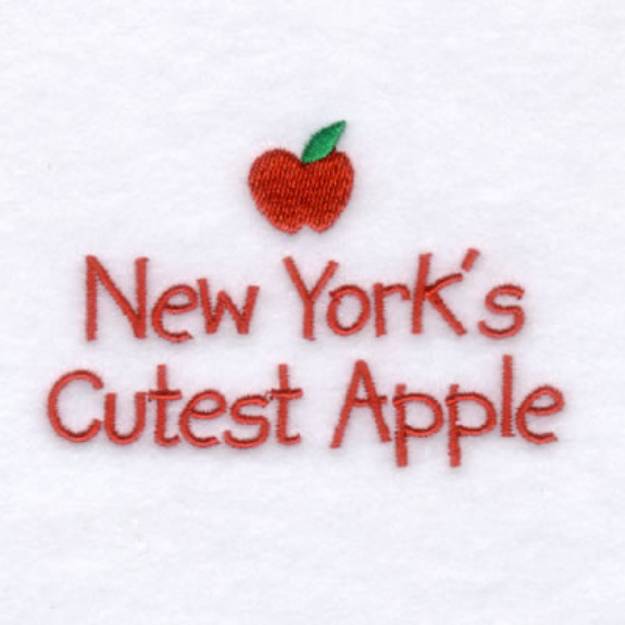 Picture of New Yorks Baby Phrase Machine Embroidery Design