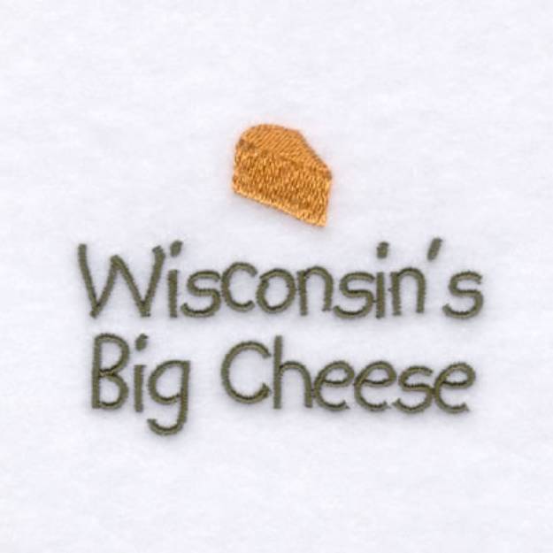Picture of Wisconsins Baby Phrase Machine Embroidery Design