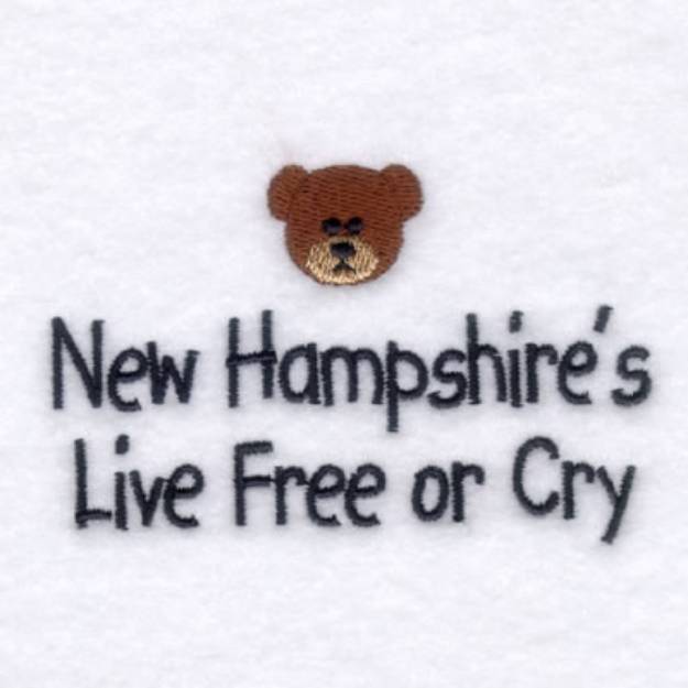 Picture of New Hampshires Baby Phrase Machine Embroidery Design