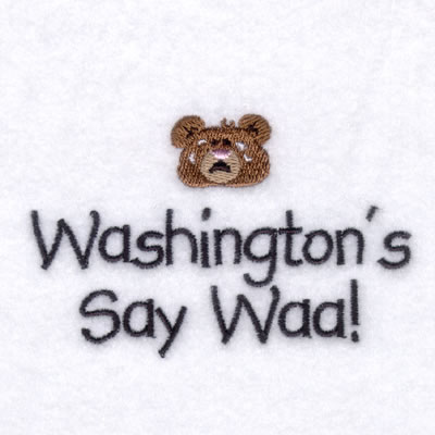 Washingtons Baby Phrase Machine Embroidery Design