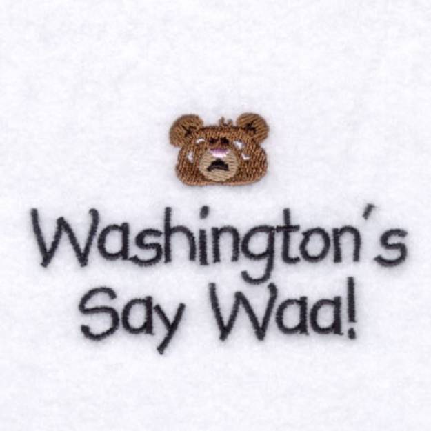 Picture of Washingtons Baby Phrase Machine Embroidery Design