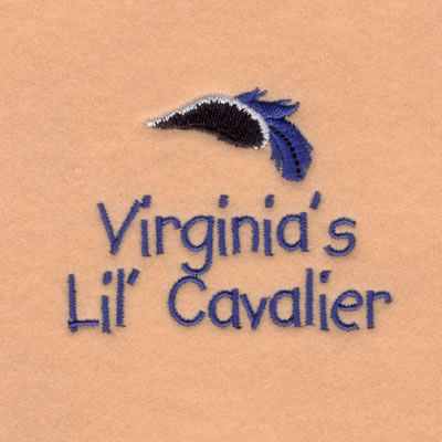 Virginias Baby Phrase Machine Embroidery Design