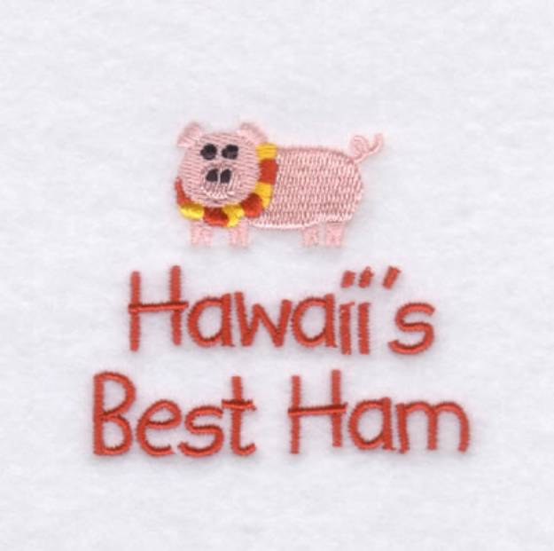 Picture of Hawaiis Baby Phrase Machine Embroidery Design