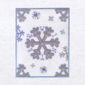 Picture of Winter Flag Applique Machine Embroidery Design