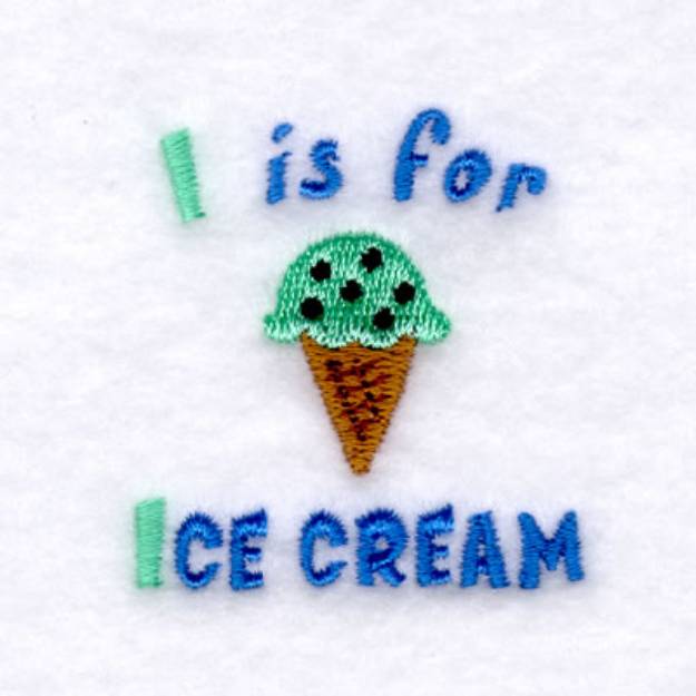 Picture of I is for Ice Cream Machine Embroidery Design