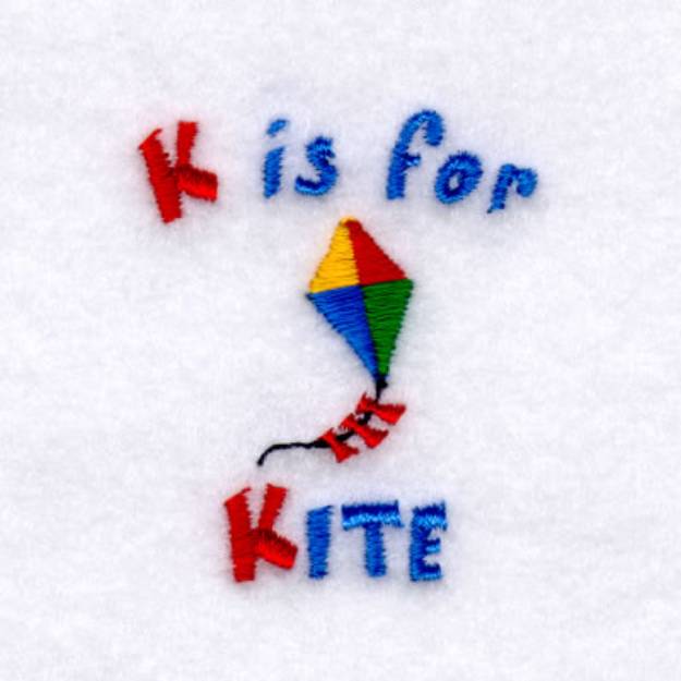 Picture of K is for Kite Machine Embroidery Design