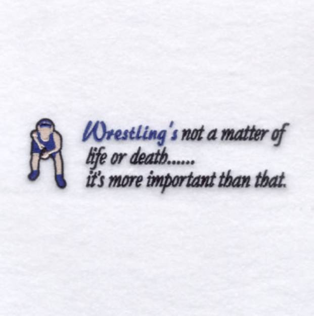Picture of Wrestlings More Important! Machine Embroidery Design