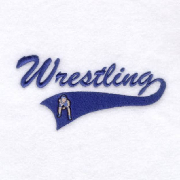 Picture of Wrestling Script Tail Machine Embroidery Design