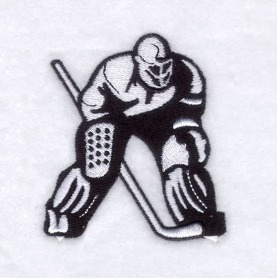 Hockey Player #1 Machine Embroidery Design