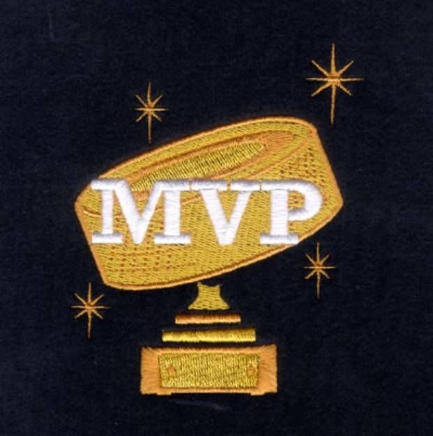 Picture of Hockey MVP Trophy Machine Embroidery Design