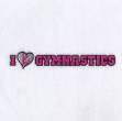 Picture of I Love Gymnastics Machine Embroidery Design