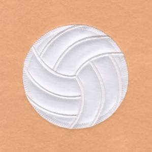Picture of Volleyball Applique Ball 8" H (Zig Zag) Machine Embroidery Design